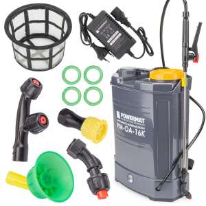 Powermat PM-OA-16K Akku-Rückenspritze mit Zubehör, einschließlich Filter, Düsen und Ladeadapter - Sprühgeräte