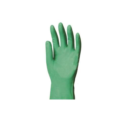 Gumené rukavice s domácnosť lady zelená