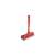 Red window squeegee with sponge, 22 cm wide