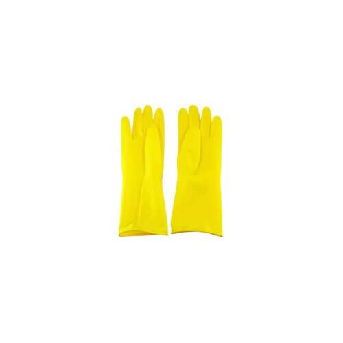 Gumené rukavice s domácnosť pár bezpečnosť prvý žltá