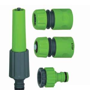 Daye DY8025 Gartenschlauch-Verbindungsset, beinhaltet 1/2” und 3/4” Hahnanschlüsse - Bewässerungsdüsen