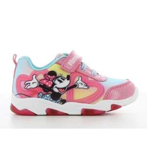 Świecące buty sportowe Minnie Mouse dla dziewczynek, różowe i niebieskie z serduszkami - Buty dla dzieci