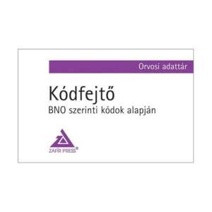 Kódfejtő - BNO szerinti kódok alapján - Orvosi adattár a Zafir Press kiadótól - Természettudomány