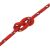 vidaXL piros polipropilén hajókötél 3 mm 50 m 171680944