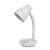 Лампа за бюро Esperanza Atria, бяла, гъвкава ръка, гнездо E27