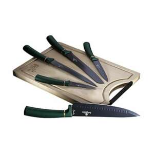 Set de cuțite Berlinger Haus Emerald Collection 6 piese cu tăietor de bambus - Berlinger Haus Cuțite de bucătărie