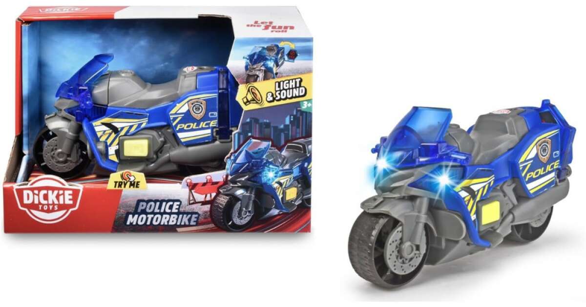 Dinky Toys GB N°37B - Moto Police Bleue Métal échelle 1/43 - Occasion