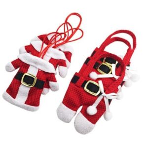 Weihnachtliche Stoff-Bestecktasche Dekoration (6er-Set) 133323467 - Küchen-Organizer