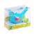 Tweet Along Bird Whistle & Bath Bubble Toy by Nola, blue bird whistle in packaging
