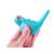 Tweet Along Bird Whistle & Bath Bubble Toy by Nola, blue bird whistle in hand