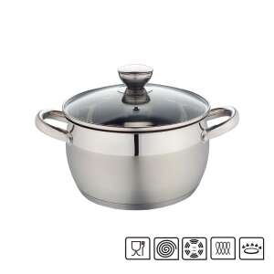 Stainless steel pot with glass lid, 2L, 18cm - Cookware & bakeware