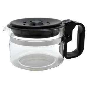 Uniwersalny dzbanek do kawy, szklany dzbanek z czarną pokrywką i uchwytem, kompatybilny z wieloma ekspresami do kawy - Przybory kuchenne