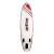 Act!ive SB-005-R Cannon Beach aufblasbares Stand Up Paddle Board, rot-weiß, Draufsicht, zeigt das Act!ive Logo