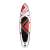 Act!ive SB-005-R Cannon Beach aufblasbares Stand Up Paddle Board, rot-weiß, Vorderansicht