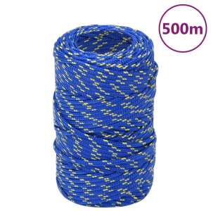 vidaXL Frânghie de barcă, albastru, 2 mm, 500 m, polipropilenă 50520409 - Fixator