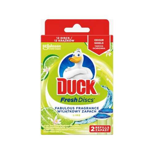 Duck Fresh Discs Toilet Bowl Refills, Lime Scent, 2 Pack
