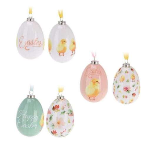 Ouă de Paște cu modele strălucitoare, 6 cm, set de 2. 50528725