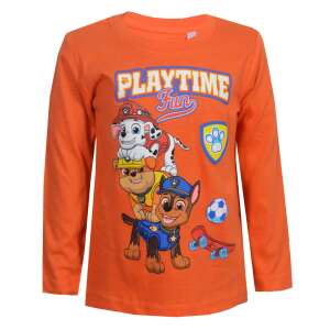 Tricou cu mânecă lungă Nickelodeon Paw Patrol pentru băieți, de culoare portocalie, cu grafică cu personajele din Paw Patrol - Modă și îmbrăcăminte
