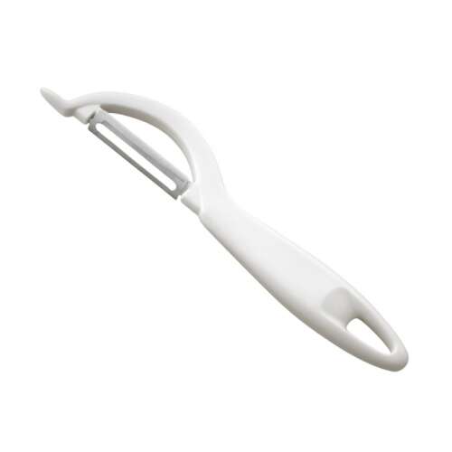 Tescoma Presto vegetable peeler with long blade, white