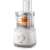 Philips Daily Collection food processor, 700W, white, with slicing and grating attachments