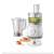 Philips Daily Collection food processor, 700W, white, with blender, chopping, slicing, and grating attachments