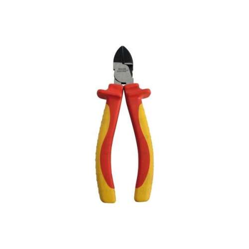 Tracon KC-1000 1000V-ra szigetelt oldalcsípő fogó sárga-piros nyéllel