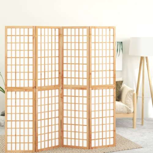 vidaXL 4 paneles japán stílusú összecsukható paraván 160 x 170 cm 53191757