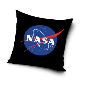 Dekoratívny vankúš s logom NASA, 40x40 cm, Čierny - Dekoratívne vankúše