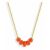 Victoria arany lánc nyaklánc piros korall gyöngyökkel