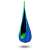 NeoSport single hanging swing, blue with green trim