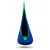 NeoSport blue and green teardrop swing chair for kids