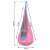 NeoSport single hanging swing, pink with blue trim, dimensions