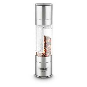 Lamart LT7014 Stainless Steel Salt and Pepper Mill - Spice Rack