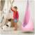 NeoSport single hanging swing, light pink, in a child's room