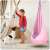 NeoSport single hanging swing, light pink, in a child's room