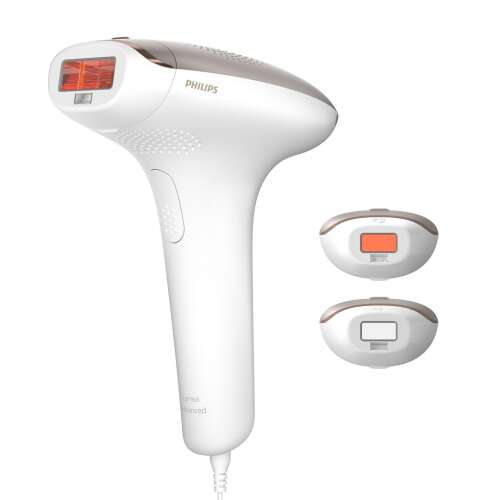 Устройство за епилация Philips Lumea Advanced IPL, бяло и сиво, с два аксесоара