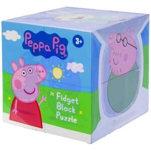 Peppa Malac Fidget Kocka Puzzle, 3 éves kortól, 7 cm, kocka kirakós, Peppa Malac karakterek, fejlesztő játék - Spin Master