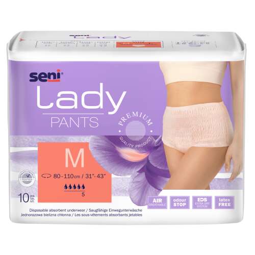Seni Lady Pants Inkontinenčná spodná bielizeň M 10ks