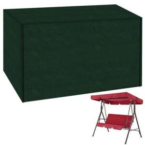 Husa protectie balansoar gradina, polietilena, verde, 220x150x145 cm