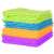 12 pack of microfiber cleaning cloths in assorted colors