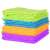 12 pack of microfiber cleaning cloths in assorted colors