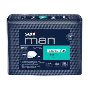 Seni Man Extra Nivel 3 pentru incontinență masculină 15 bucăți 50599650 ÎProduse de ingrijire la domiciliu