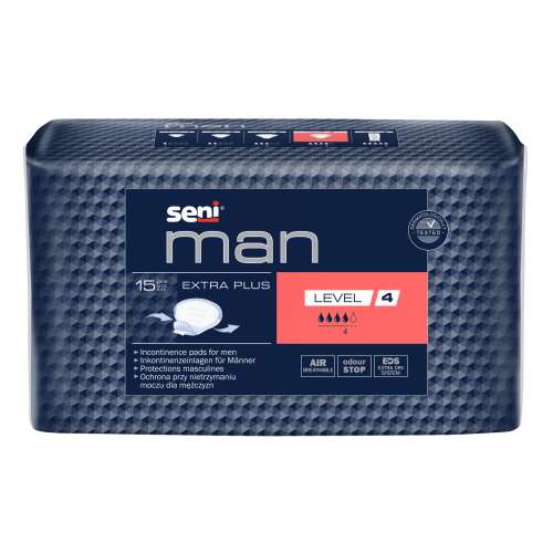 Seni Man Extra Plus Nivelul 4 pentru incontinență masculină 15 bucăți