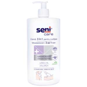 Seni Care 3 in 1 Cleansing Cream 1000ml, gentle cleansing, nourishing and skin protection, vegan, 3% urea, no water needed - Bathroom