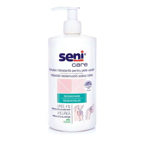 Seni Care 500ml hydratačný telový krém na suchú pokožku, so 4% močovinou, trehalózou a alantoínom, vegánsky