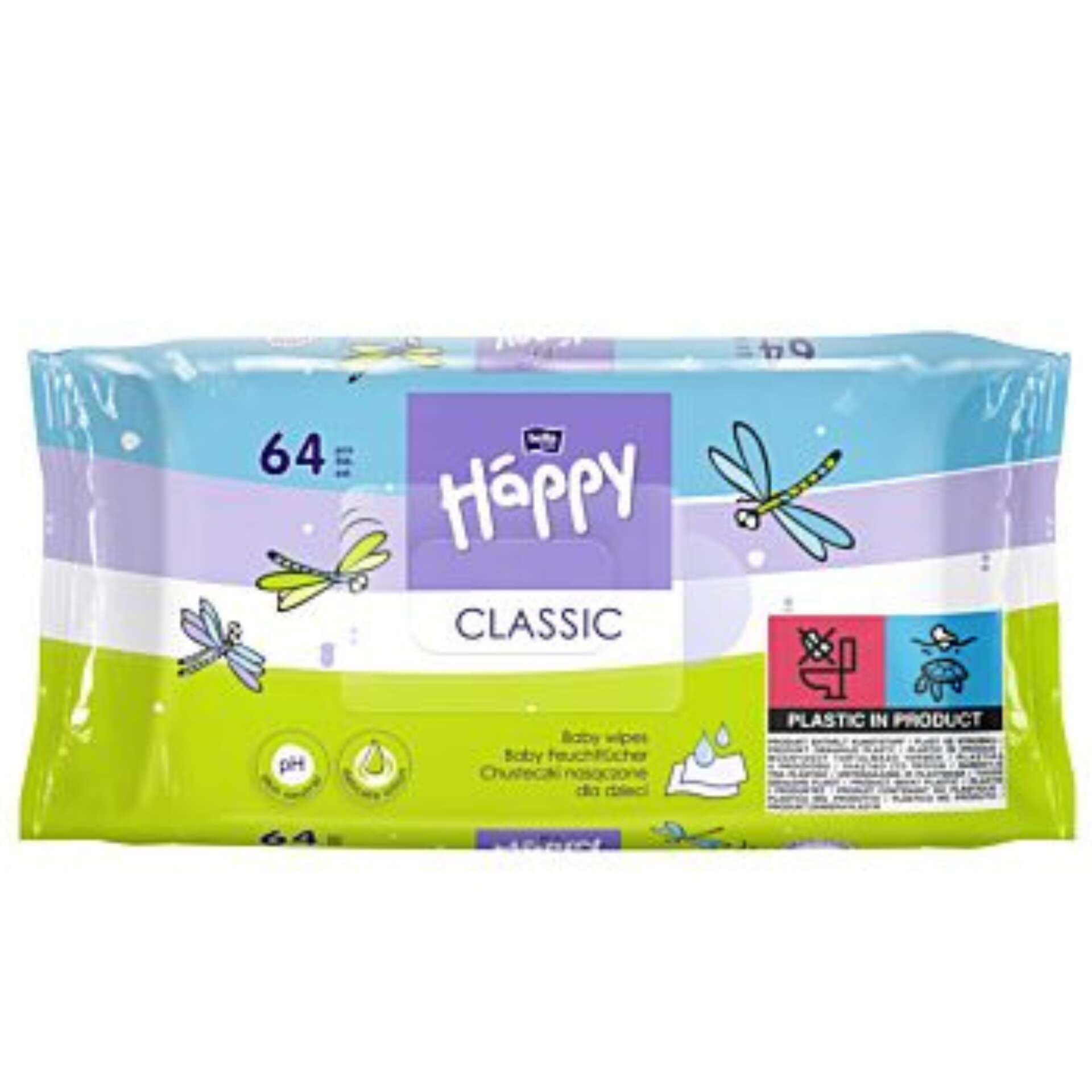 Bella Baby Happy Classic Törlőkendő 64db