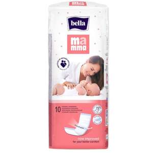 Bella Mamma Poporodowe Wkładki 10 sztuk - Oddychające i Chłonne Wkładki Połogowe - Uroda i zdrowie