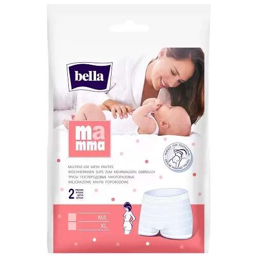 Bella Mamma sieťované nohavice s kotvou M/L 2ks