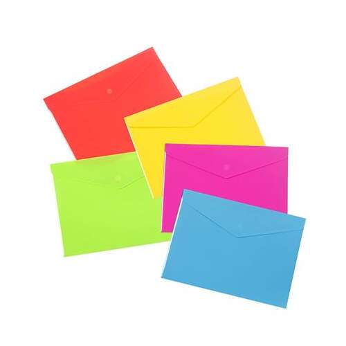 VIQUEL Vrecko na dokumenty, A3, PP, suchý zips, 2 vrecká, VIQUEL "Happy Fluo", zmiešané farby