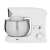Adler AD4226W stand mixer with stainless steel bowl, closed head